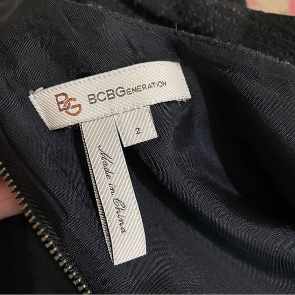 BCBGenerations Bustle Back Black Cocktail Dress - Picture 7 of 10